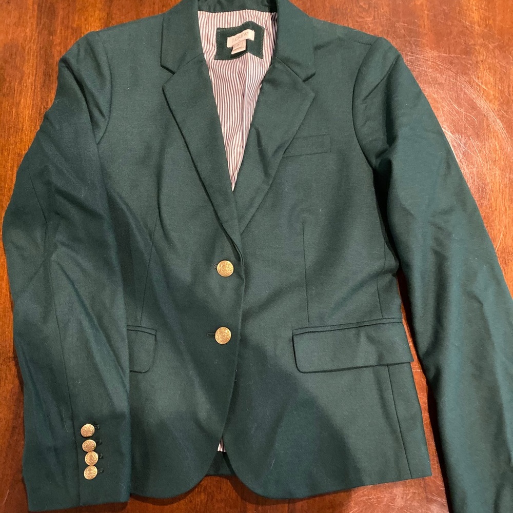 JCrew Hunter Green Blazer - size 4